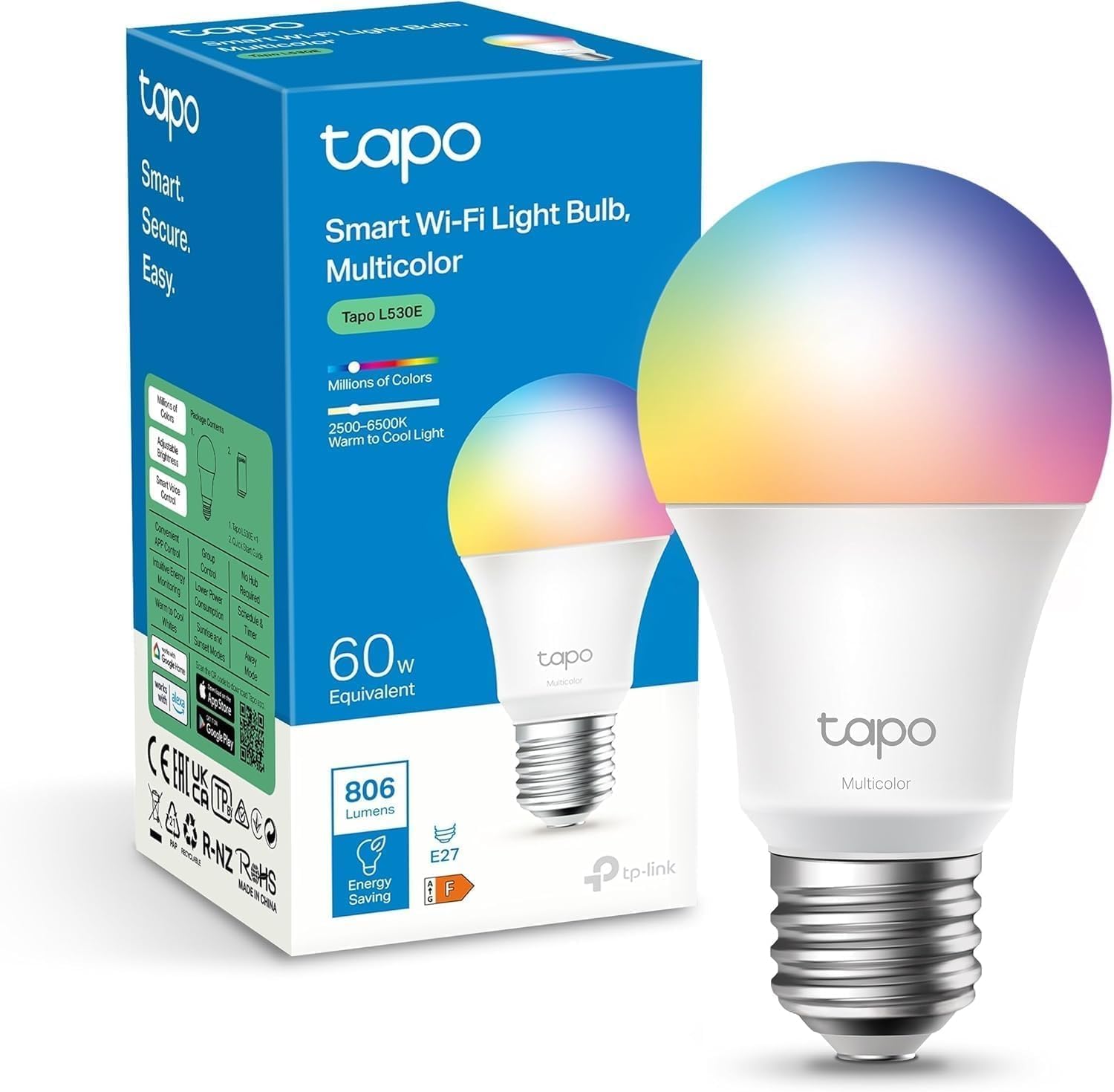 Tapo Colorful Smart Light Bulb
