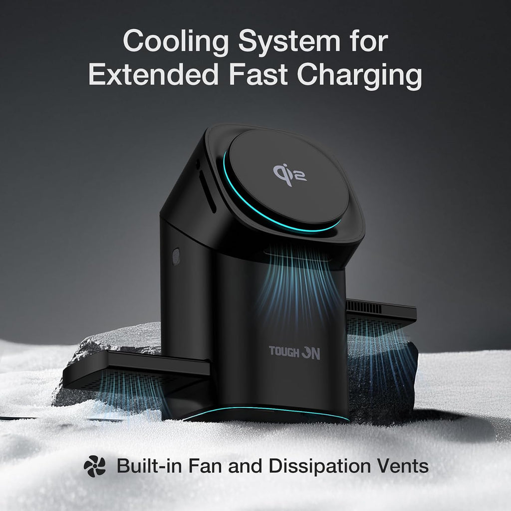 3 in 1 Wireless Charging Station for iPhone, Apple Watch & AirPods